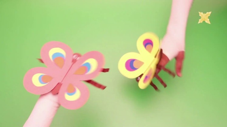How to make a Butterfly I Flying Paper Butterfly I Easy Kids Craft