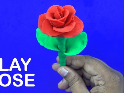 How to Make a Clay Rose | How to make flower in Clay | Quick and easy clay modelling for kids