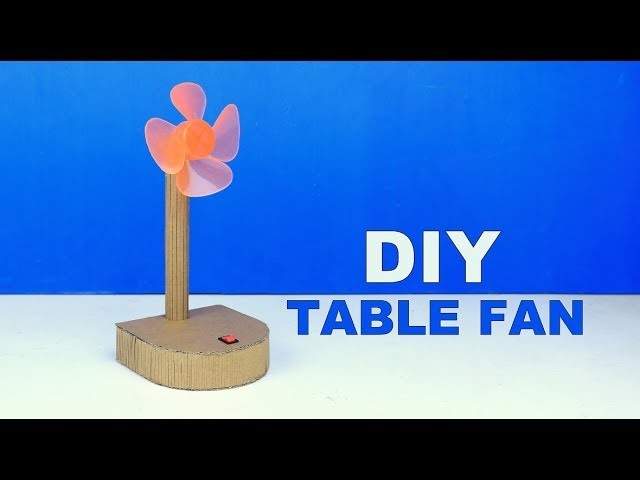 How to Make a Electric Table Fan from Cardboard Easy diy at Home
