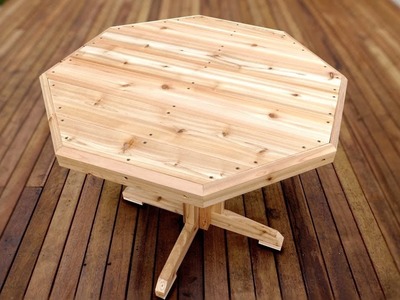 How To Make A Patio Table - Easy Woodworking Project