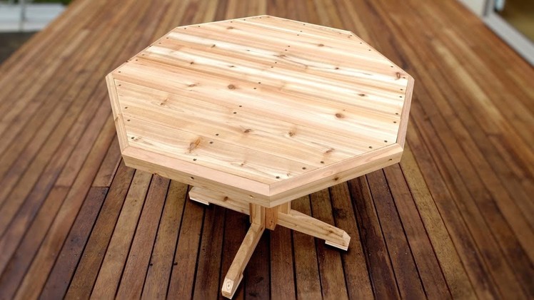 How To Make A Patio Table - Easy Woodworking Project