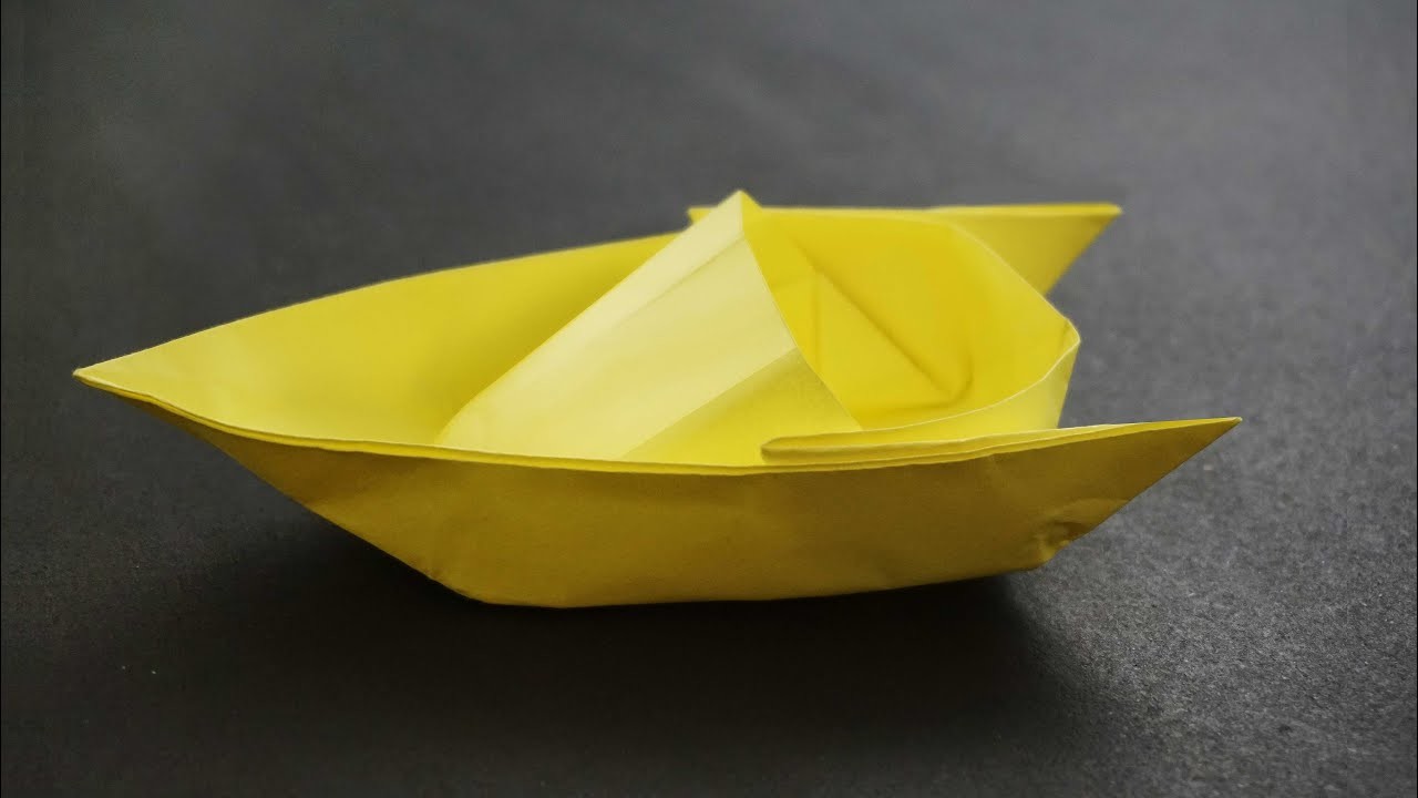 How to make a Simple Origami Boat that Floats, Paper Boat, Kids Crafts ...