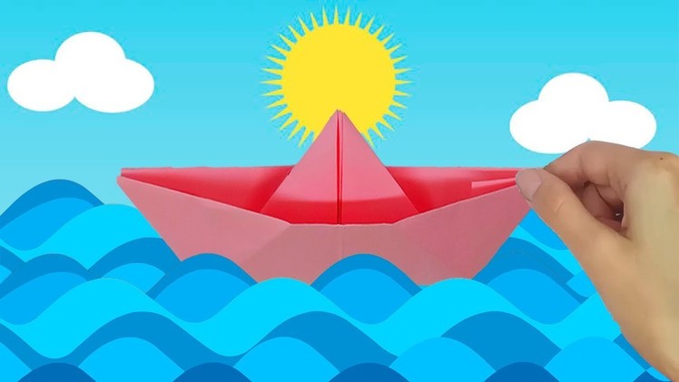 How to make an origami boat out of paper with your own hands