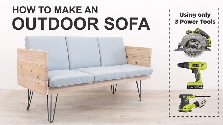 How to make an Outdoor Sofa with just 3 power tools