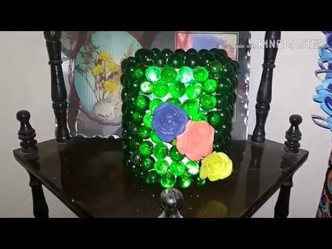 How to make decoration piece with Glass beads , lamp or candle stand