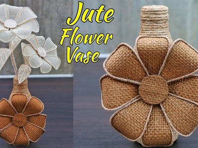 How to make decorative Jute flower vase | DIY Jute Flower Pot | Best out of waste Jute Craft Idea