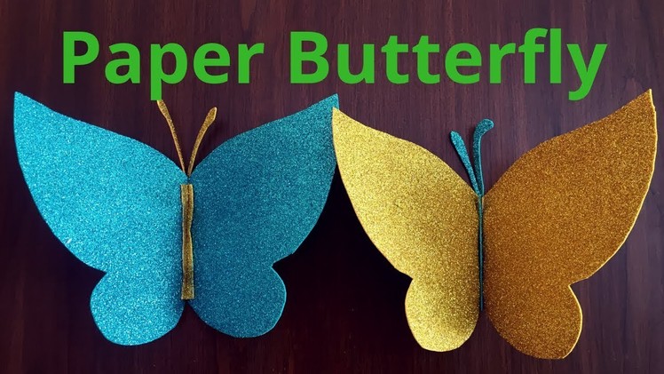 How to make Paper Butterfly|| Easy paper butterfly||DIY paper butterfly