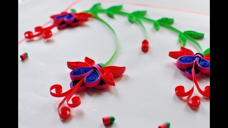 How to make Quilling Fuchsia Flower