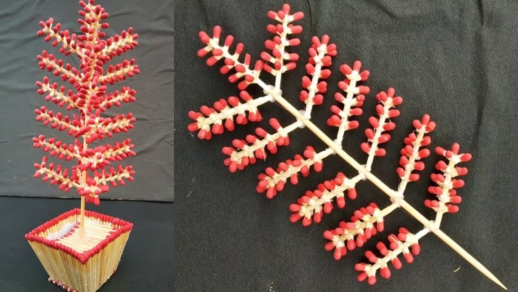 How to make tree from Matchstick। DIY matchstick tree।matchstick art.