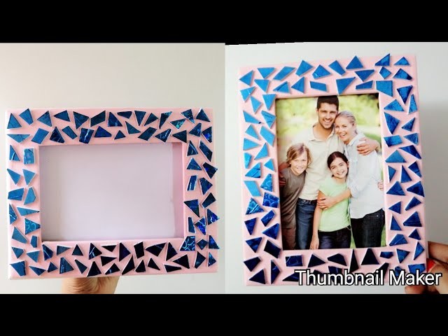 How to make unique photo frame at home|DIY photo Frame|diy cardboard photo frame at home