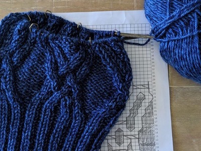 Learn to Read A Knitting Cable Chart | Cable Hat Step-by-Step Tutorial | Knitting House Square
