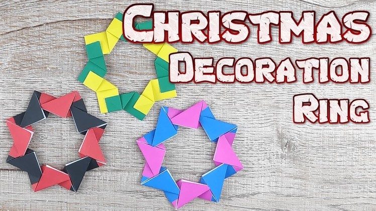 Origami Christmas Decoration Ring | How To Making Easy an Decoration Waste Ring Tutorial | DIY Paper