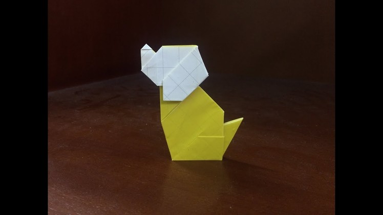ORIGAMI - How to make a paper dog easy