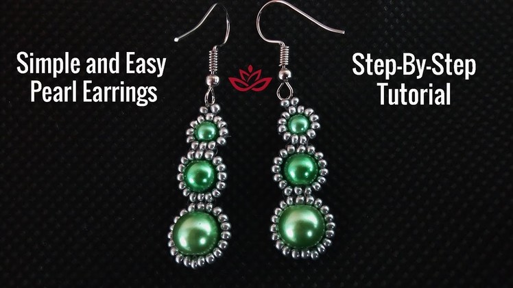 Simple and Easy Pearl Earrings - Tutorial. How to make pearl earrings?