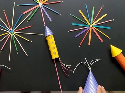 Amazing paper crafts in 5 minutes | colorful crackers |  How to create crackers
