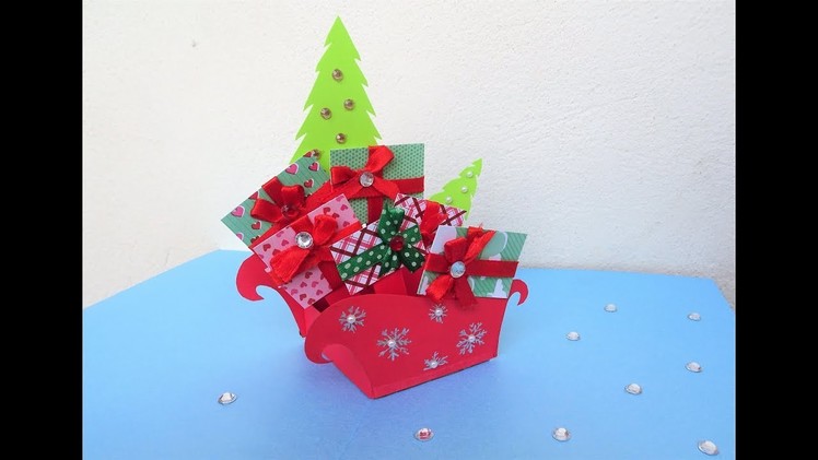 Christmas Pop Up Card | How to make a Pop Up Christmas Greeting Card DIY Tutorial