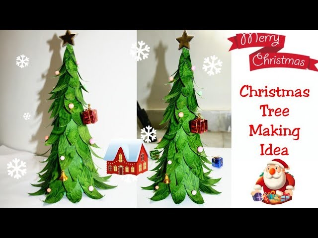DIY Christmas tree.How to make Christmas tree from Paper.Very Easy and Beautiful Christmas Tree