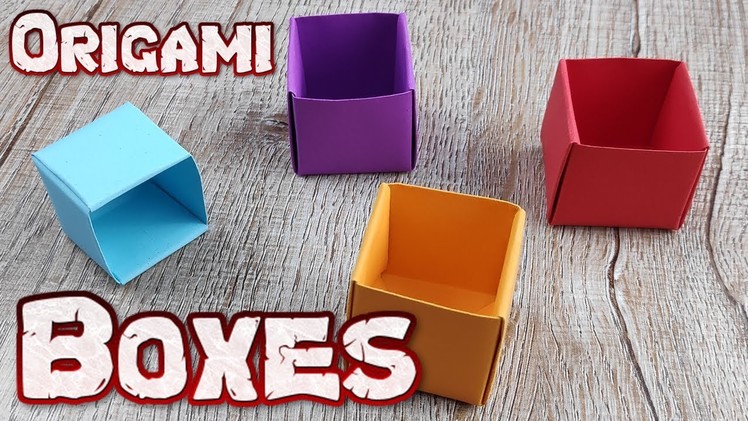 DIY Paper Box | How to Make A Paper Box Crafts for Home Decoration |  Easy Do it Yourself Origami