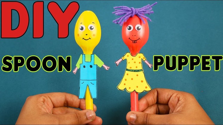 DIY Spoon Puppet | How To Make Spoon Puppet At Home | DIY Videos For Kids Children