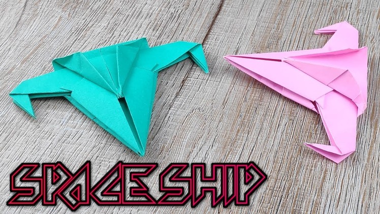 DIY Toy Spaceship Model | How To Make A Racing Paper Spacecraft Tutorials | Easy Origami Spaceship
