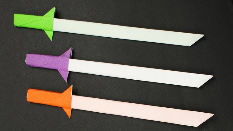 Easy Origami Paper Sword.Knife - How to Make Ninja Sword.Knife Step by Step