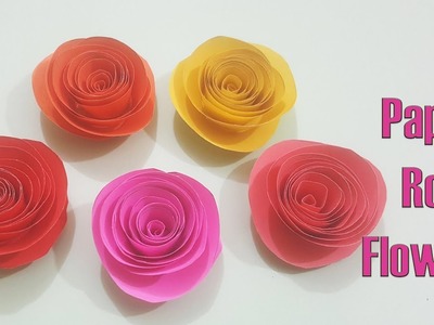 Easy paper Rose, DIY Paper Rose Flower, How to make Rolled Paper Rose || Paper Craft Ideas #126.