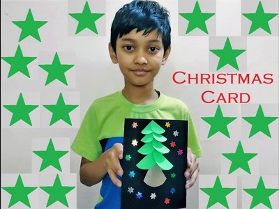 Eco Friendly Christmas Card | DIY Christmas Greeting Cards | How to Make a Christmas Tree Card