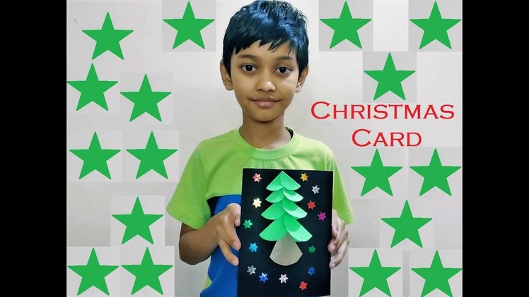 Eco Friendly Christmas Card | DIY Christmas Greeting Cards | How to Make a Christmas Tree Card