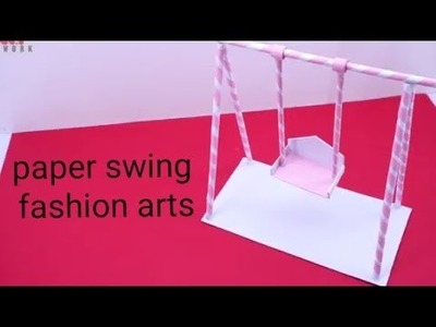 How make paper swing easy art for kids || fashion arts