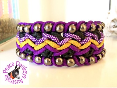 How to make a beaded zig-zag paracord dog collar