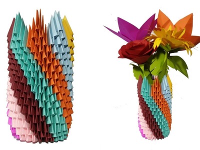 How To Make a Flower Vase at Home | Making Paper Flower Vase