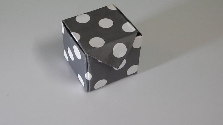 How to make a gift box with lid (origami box)