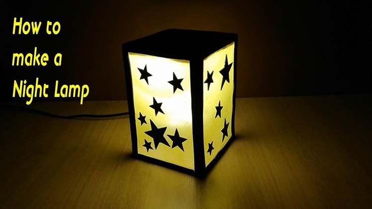 How to make a Night lamp. Lamp with stars