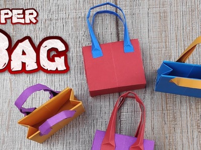 How to Make A Paper Bag Making | DIY Easy Bag step by step tutorial | Handmade Origami Paper Crafts