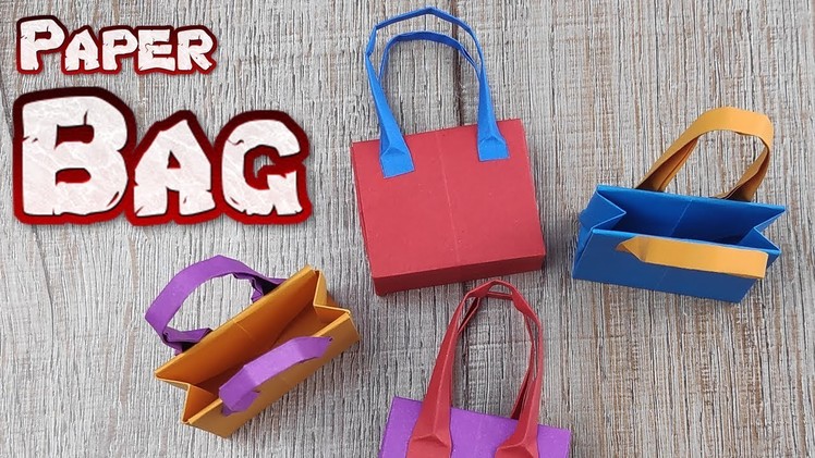 How to Make A Paper Bag Making | DIY Easy Bag step by step tutorial | Handmade Origami Paper Crafts