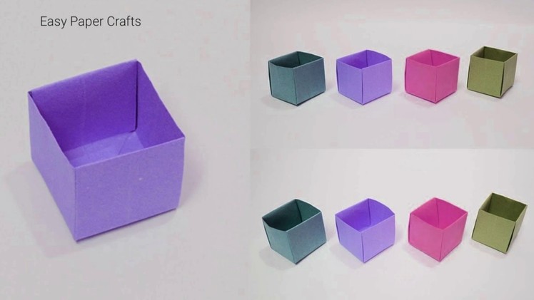 How To Make a Paper Box Without Glue - Origami