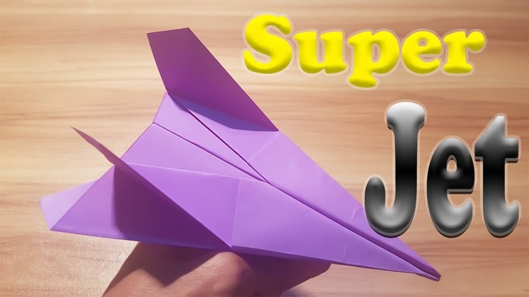 How to make a paper jet plane easily || The best paper plane ever || Super jet || D cottage
