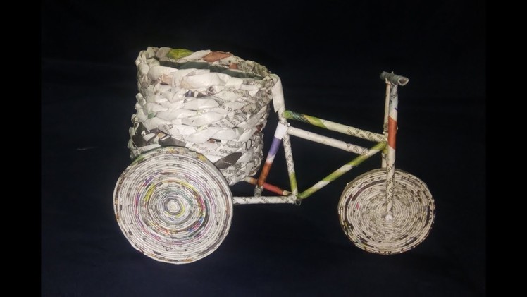 How to make a paper rickshaw. life hacks. rabbit foot paint