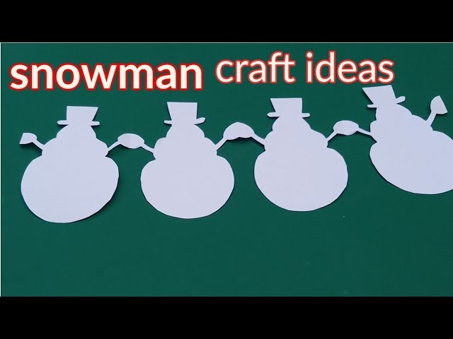 How to make a snowman Christmas garlands paper,paper snowman chain design,paper art and crafts