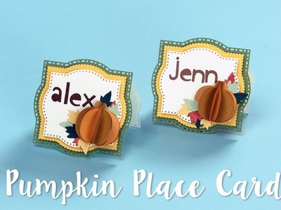 How to Make a Thanksgiving Pumpkin Place Tag!