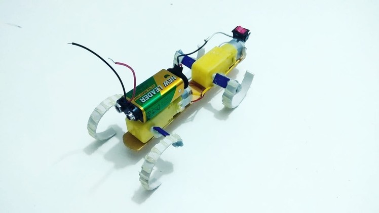 How to Make a Walking Robot using DC Motor - Very Simple