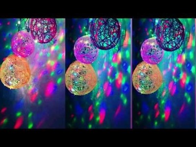 How to make  Balloon Yarn lantern |  Diwali Decoration  | Yarn ideas