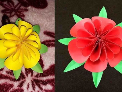 How To Make Beautiful Flower With Paper | Making Paper Flowers