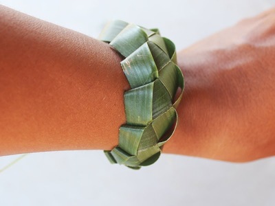 How to make Bracelet​​ from Coconut Leaf | Bracelet​​ crafts and learn do Bracelet​​