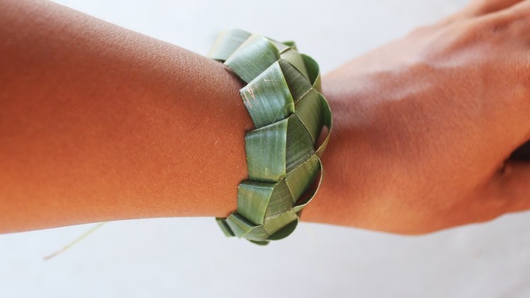 How to make Bracelet​​ from Coconut Leaf | Bracelet​​ crafts and learn do Bracelet​​