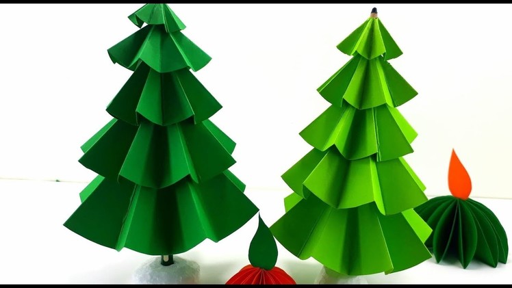 How To Make  Christmas Tree Simple Paper