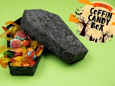 How to make Coffin Box for Halloween | Halloween 2018 | Coffin Candy box  | Halloween Decorations