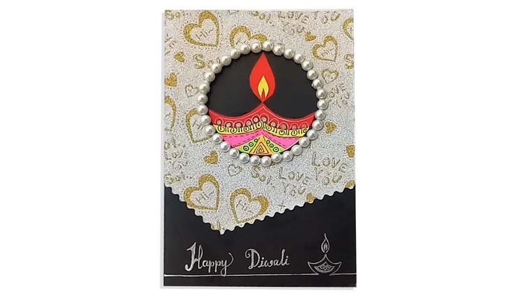 How to make Diwali card . Handmade Diwali Card