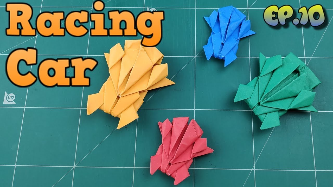 how-to-make-easy-car-paper-model-origami-car-way-diy-paper-crafts