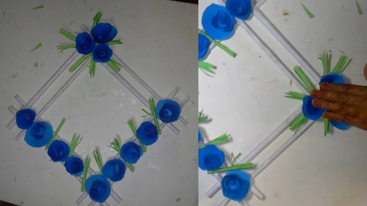 How To Make Easy paper flower wall hanging